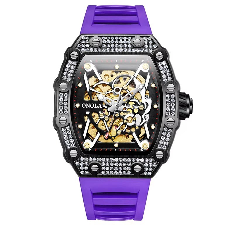 Luxury Men’s Skeleton Watch – Elegant Design with Gift Box